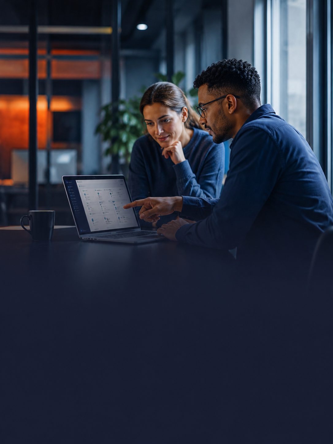 Microsoft 365-apps op een digitaal scherm.