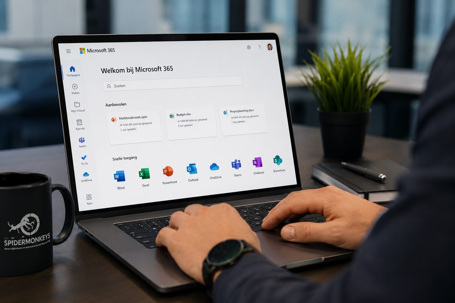 Digitale werkplek voor Microsoft 365-beheer.